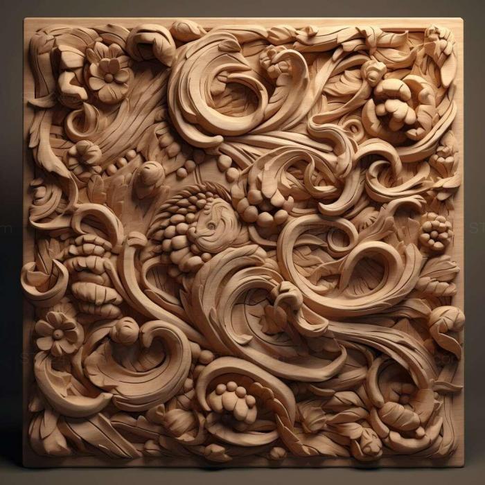 Patterns and decorations (stl JAC J6 1, PATTERN_2221) 3D models for cnc